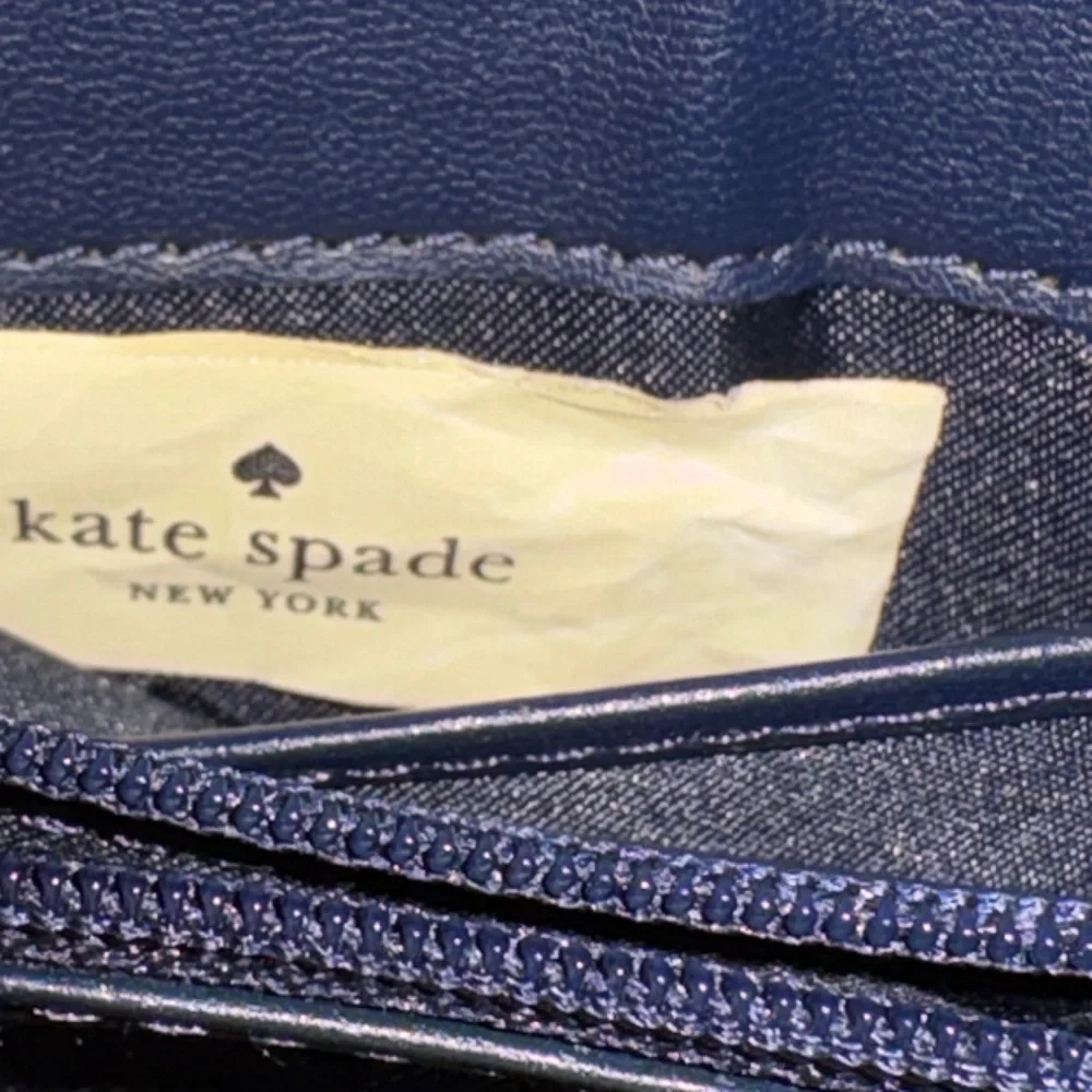 Kate Spade Briar Lane Quilted Denim Wallet